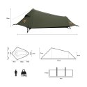 NC2501 NAMIOT ULTRA LIGHT SKYAIR 1 ZIELONY NILS CAMP NILS CAMP