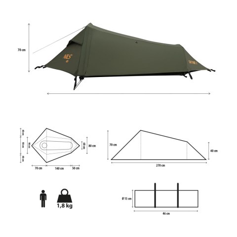 NC2501 NAMIOT ULTRA LIGHT SKYAIR 1 ZIELONY NILS CAMP NILS CAMP NC2501 NAMIOT ULTRA LIGHT SKYAIR 1 ZIELONY NILS CAMP NILS CAMP