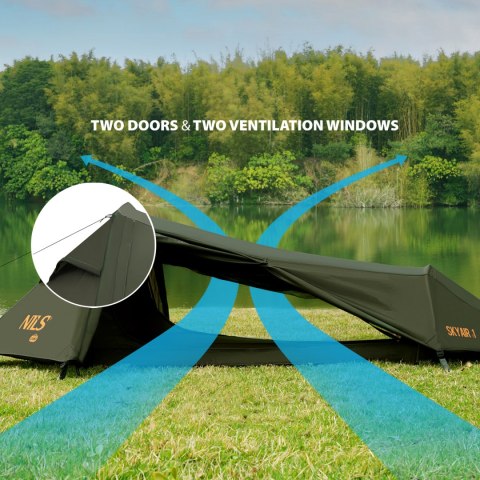 NC2501 NAMIOT ULTRA LIGHT SKYAIR 1 ZIELONY NILS CAMP NILS CAMP NC2501 NAMIOT ULTRA LIGHT SKYAIR 1 ZIELONY NILS CAMP NILS CAMP