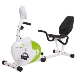 R9259* POZIOMY ROWER STACJONARNY MAGNETYCZNY HMS (9 KG) biało-zielony HMS