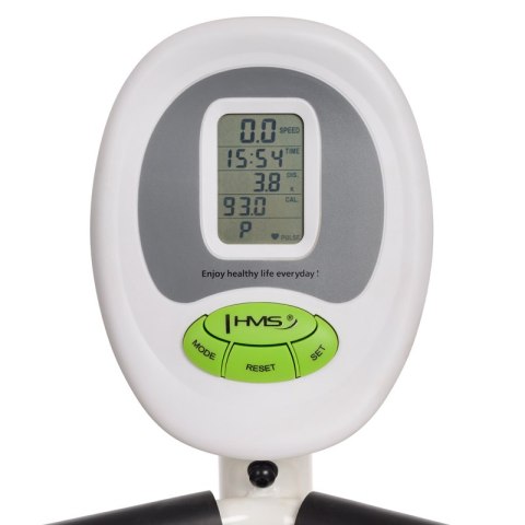 R9259* POZIOMY ROWER STACJONARNY MAGNETYCZNY HMS (9 KG) biało-zielony HMS R9259* POZIOMY ROWER STACJONARNY MAGNETYCZNY HMS (9 KG) biało-zielony HMS