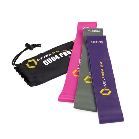 GU04 PRO SET ZESTAW GUM DO ĆWICZEŃ HMS PREMIUM HMS PREMIUM GU04 PRO SET ZESTAW GUM DO ĆWICZEŃ HMS PREMIUM HMS PREMIUM