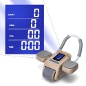 KA08 BROWN ABS AUTOMATYCZNE KOŁO DO ĆWICZEŃ MIĘŚNI BRZUCHA Z WYŚWIETLACZEM LCD I ŁADOWANIEM HMS HMS