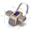 KA08 BROWN ABS AUTOMATYCZNE KOŁO DO ĆWICZEŃ MIĘŚNI BRZUCHA Z WYŚWIETLACZEM LCD I ŁADOWANIEM HMS HMS