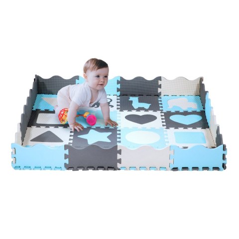 MD03 MATA DZIECIĘCA PUZZLE KOJEC MINT 36 ELEMENTÓW 140x140CM NILS FUN NILS FUN MD03 MATA DZIECIĘCA PUZZLE KOJEC MINT 36 ELEMENTÓW 140x140CM NILS FUN NILS FUN