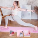 ZESTAW DO JOGI HMS MATA TPE LIGHT PINK YM10 + KOSTKA GRAY KJ02 + PASEK SJ01 HMS