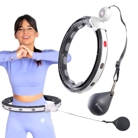 HHM15 HULA HOP BLACK Z MAGNESEM I OBCIĄŻNIKIEM + LICZNIK HMS HMS HHM15 HULA HOP BLACK Z MAGNESEM I OBCIĄŻNIKIEM + LICZNIK HMS HMS
