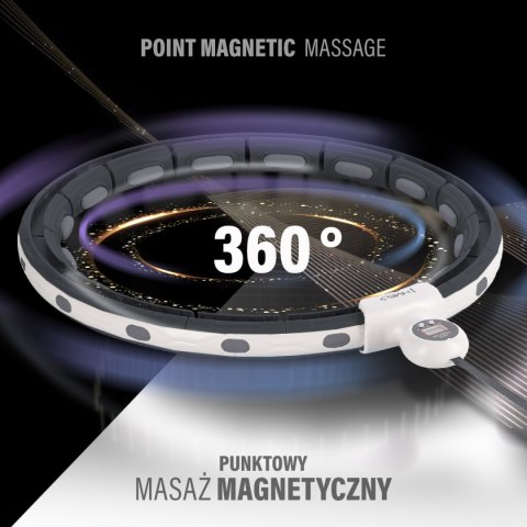 HHM15 HULA HOP BLACK Z MAGNESEM I OBCIĄŻNIKIEM + LICZNIK HMS HMS HHM15 HULA HOP BLACK Z MAGNESEM I OBCIĄŻNIKIEM + LICZNIK HMS HMS