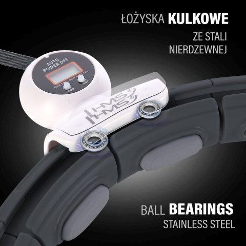 HHM15 HULA HOP BLACK Z MAGNESEM I OBCIĄŻNIKIEM + LICZNIK HMS HMS HHM15 HULA HOP BLACK Z MAGNESEM I OBCIĄŻNIKIEM + LICZNIK HMS HMS