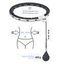 HHM15 HULA HOP BLACK Z MAGNESEM I OBCIĄŻNIKIEM + LICZNIK HMS HMS