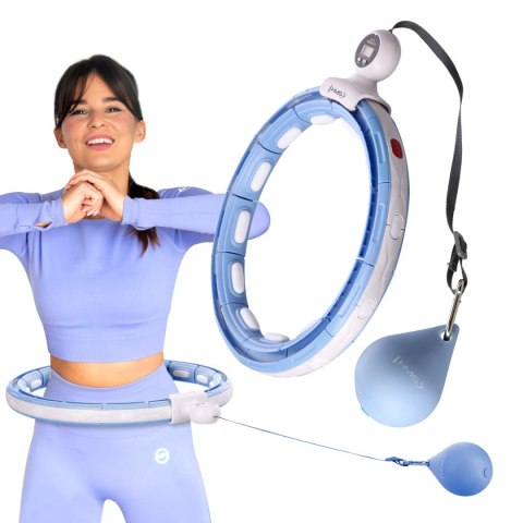 HHM15 HULA HOP BLUE Z MAGNESEM I OBCIĄŻNIKIEM + LICZNIK HMS HMS HHM15 HULA HOP BLUE Z MAGNESEM I OBCIĄŻNIKIEM + LICZNIK HMS HMS