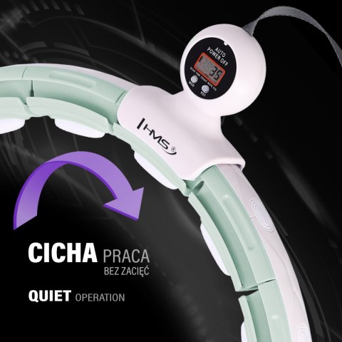 HHM15 HULA HOP GREEN Z MAGNESEM I OBCIĄŻNIKIEM + LICZNIK HMS HMS HHM15 HULA HOP GREEN Z MAGNESEM I OBCIĄŻNIKIEM + LICZNIK HMS HMS