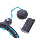 HHM17 HULA HOP BLACK/TURQUOISE Z MAGNESAMI I OBCIĄŻNIKIEM + LICZNIK HMS HMS