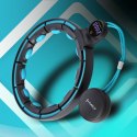 HHM17 HULA HOP BLACK/TURQUOISE Z MAGNESAMI I OBCIĄŻNIKIEM + LICZNIK HMS HMS