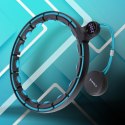 HHM17 HULA HOP BLACK/TURQUOISE Z MAGNESAMI I OBCIĄŻNIKIEM + LICZNIK HMS HMS