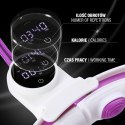 HHM17 HULA HOP WHITE/VIOLET Z MAGNESAMI I OBCIĄŻNIKIEM + LICZNIK HMS HMS