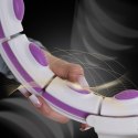 HHM17 HULA HOP WHITE/VIOLET Z MAGNESAMI I OBCIĄŻNIKIEM + LICZNIK HMS HMS