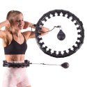 HHW01 HULA HOP BLACK Z WYPUSTKAMI I OBCIĄŻNIKIEM HMS HMS