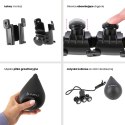 HHW01 HULA HOP BLACK Z WYPUSTKAMI I OBCIĄŻNIKIEM HMS HMS