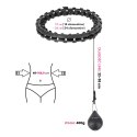 HHW01 HULA HOP BLACK Z WYPUSTKAMI I OBCIĄŻNIKIEM HMS HMS