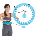 HHW01 HULA HOP BLUE Z WYPUSTKAMI I OBCIĄŻNIKIEM HMS HMS