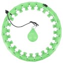 HHW01 HULA HOP GREEN Z WYPUSTKAMI I OBCIĄŻNIKIEM HMS HMS