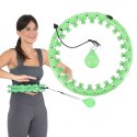 HHW01 HULA HOP GREEN Z WYPUSTKAMI I OBCIĄŻNIKIEM HMS HMS
