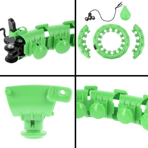 HHW01 HULA HOP GREEN Z WYPUSTKAMI I OBCIĄŻNIKIEM HMS HMS HHW01 HULA HOP GREEN Z WYPUSTKAMI I OBCIĄŻNIKIEM HMS HMS