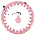 HHW01 HULA HOP PINK Z WYPUSTKAMI I OBCIĄŻNIKIEM HMS HMS
