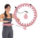 HHW01 HULA HOP PINK Z WYPUSTKAMI I OBCIĄŻNIKIEM HMS HMS