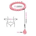 HHW01 HULA HOP PINK Z WYPUSTKAMI I OBCIĄŻNIKIEM HMS HMS