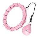HHW02 HULA HOP LIGHT PINK Z WYPUSTKAMI I OBCIĄŻNIKIEM HMS HMS