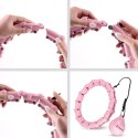 HHW02 HULA HOP LIGHT PINK Z WYPUSTKAMI I OBCIĄŻNIKIEM HMS HMS