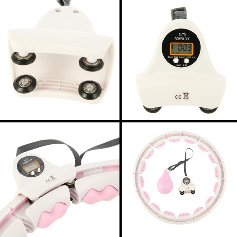 HHW06 HULA HOP PINK Z WYPUSTKAMI I OBCIĄŻNIKIEM + LICZNIK HMS HMS HHW06 HULA HOP PINK Z WYPUSTKAMI I OBCIĄŻNIKIEM + LICZNIK HMS HMS