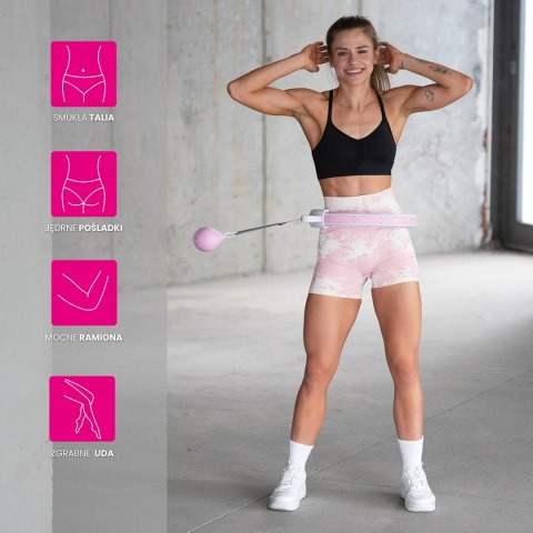 HHW06 HULA HOP PINK Z WYPUSTKAMI I OBCIĄŻNIKIEM + LICZNIK HMS HMS HHW06 HULA HOP PINK Z WYPUSTKAMI I OBCIĄŻNIKIEM + LICZNIK HMS HMS