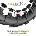 HHW12 PLUS SIZE HULA HOP BLACK Z WYPUSTKAMI I OBCIĄŻNIKIEM HMS HMS