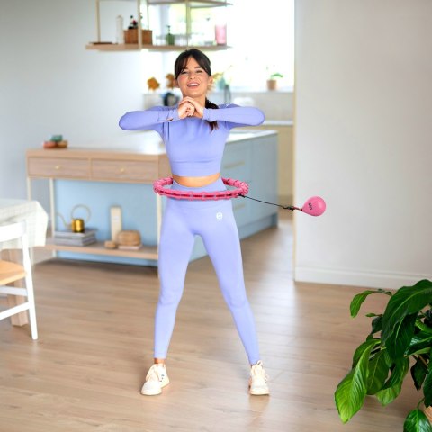 OHA02 HULA HOP PINK Z WYPUSTKAMI I OBCIĄŻNIKIEM ONE FITNESS ONE FITNESS OHA02 HULA HOP PINK Z WYPUSTKAMI I OBCIĄŻNIKIEM ONE FITNESS ONE FITNESS
