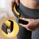 HHM21 HULA HOP BLACK/YELLOW Z MAGNESAMI, WYPUSTKAMI TPE I OBCIĄŻNIKIEM + LICZNIK HMS HMS