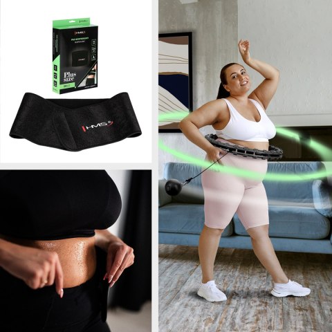 ZESTAW HULA HOP HHW11 BLACK Z WYPUSTKAMI I OBCIĄŻNIKIEM + PAS BR163 BLACK PLUS SIZE HMS HMS ZESTAW HULA HOP HHW11 BLACK Z WYPUSTKAMI I OBCIĄŻNIKIEM + PAS BR163 BLACK PLUS SIZE HMS HMS