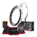 ZESTAW HULA HOP MAGNETYCZNY BLACK HHM15 Z LICZNIKIEM HMS + PAS WYSZCZUPLAJĄCY BR163 RED HMS