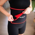 ZESTAW HULA HOP MAGNETYCZNY BLACK HHM15 Z LICZNIKIEM HMS + PAS WYSZCZUPLAJĄCY BR163 RED HMS