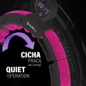 ZESTAW HULA HOP MAGNETYCZNY BLACK/PINK HHM16 Z LICZNIKIEM HMS + PAS WYSZCZUPLAJĄCY BR163 BLACK HMS