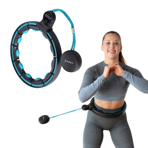 ZESTAW HULA HOP MAGNETYCZNY BLACK/TURQUOISE HHM17 Z LICZNIKIEM HMS + PAS WYSZCZUPLAJĄCY BR163 RED HMS ZESTAW HULA HOP MAGNETYCZNY BLACK/TURQUOISE HHM17 Z LICZNIKIEM HMS + PAS WYSZCZUPLAJĄCY BR163 RED HMS