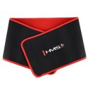 ZESTAW HULA HOP MAGNETYCZNY BLACK/TURQUOISE HHM17 Z LICZNIKIEM HMS + PAS WYSZCZUPLAJĄCY BR163 RED HMS