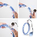 ZESTAW HULA HOP MAGNETYCZNY BLUE HHM15 Z LICZNIKIEM HMS + PAS WYSZCZUPLAJĄCY BR163 RED HMS