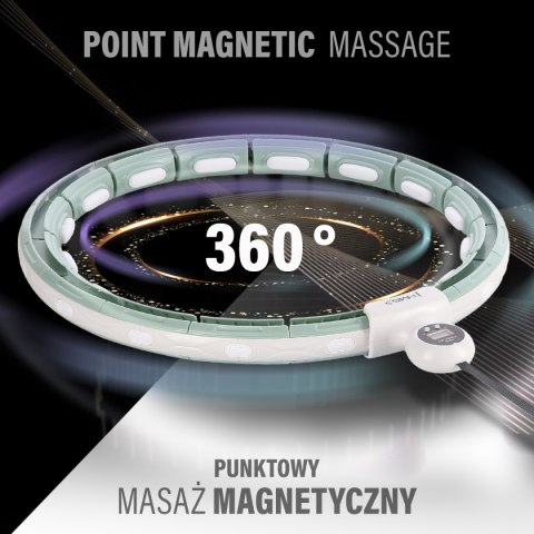ZESTAW HULA HOP MAGNETYCZNY GREEN HHM15 Z LICZNIKIEM HMS + PAS WYSZCZUPLAJĄCY BR163 RED HMS ZESTAW HULA HOP MAGNETYCZNY GREEN HHM15 Z LICZNIKIEM HMS + PAS WYSZCZUPLAJĄCY BR163 RED HMS