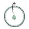ZESTAW HULA HOP MAGNETYCZNY GREEN HHM15 Z LICZNIKIEM HMS + PAS WYSZCZUPLAJĄCY BR163 RED HMS