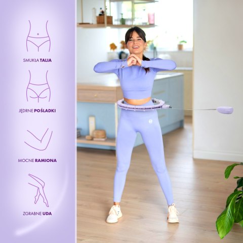 ZESTAW HULA HOP MAGNETYCZNY VIOLET HHM14 Z LICZNIKIEM HMS + PAS WYSZCZUPLAJĄCY BR163 BLACK HMS ZESTAW HULA HOP MAGNETYCZNY VIOLET HHM14 Z LICZNIKIEM HMS + PAS WYSZCZUPLAJĄCY BR163 BLACK HMS