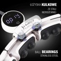 ZESTAW HULA HOP MAGNETYCZNY WHITE HHM16 Z LICZNIKIEM HMS + PAS WYSZCZUPLAJĄCY BR163 BLACK HMS