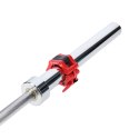 GO450 (+ ZG1000R) GRYF OLIMPIJSKI 18.5KG 2200MM HMS Z ZACISKAMI LOCK JAW RED HMS PREMIUM
